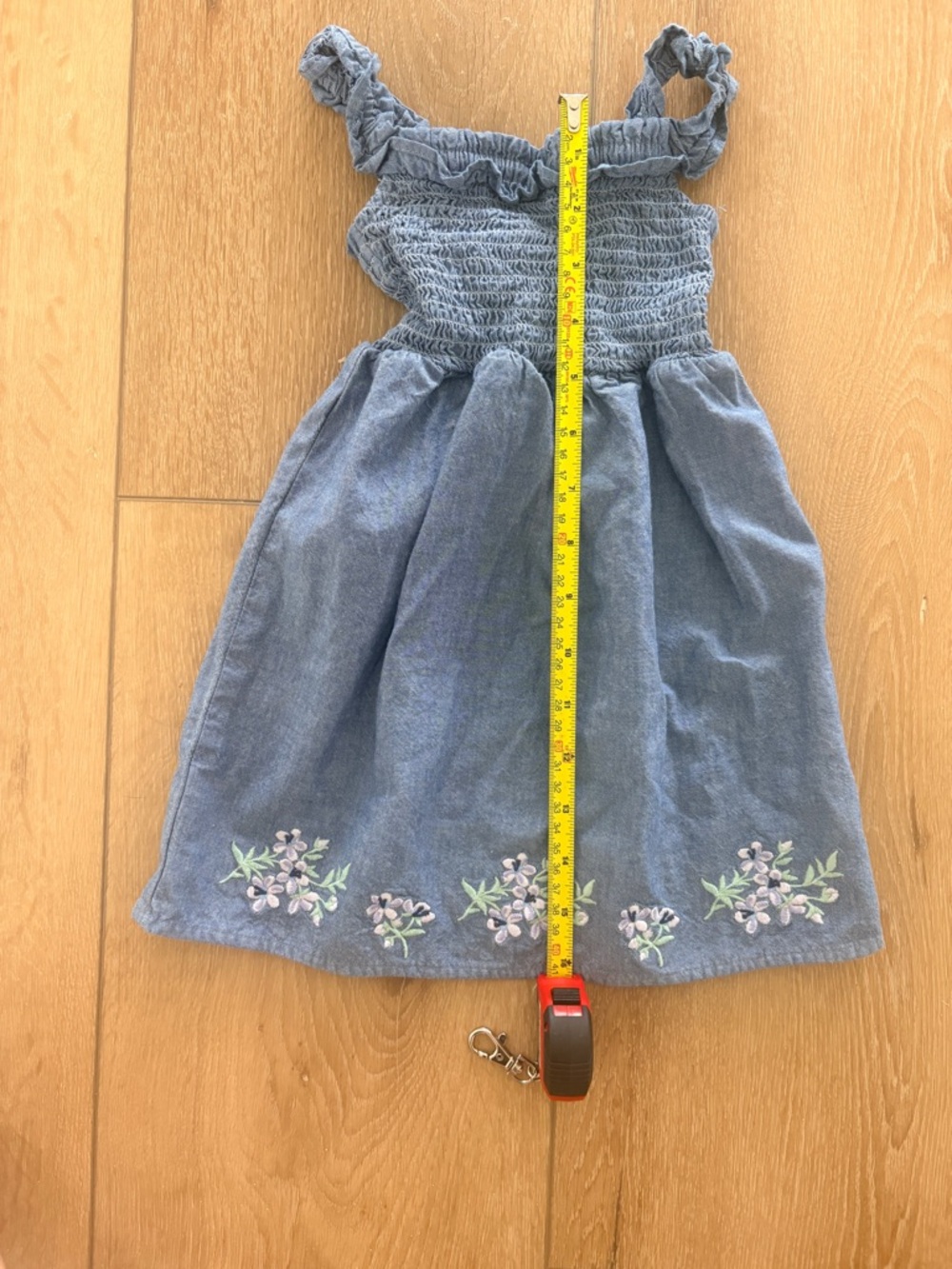 Gymboree Blue Chambray Smocked Dress 18-24mo